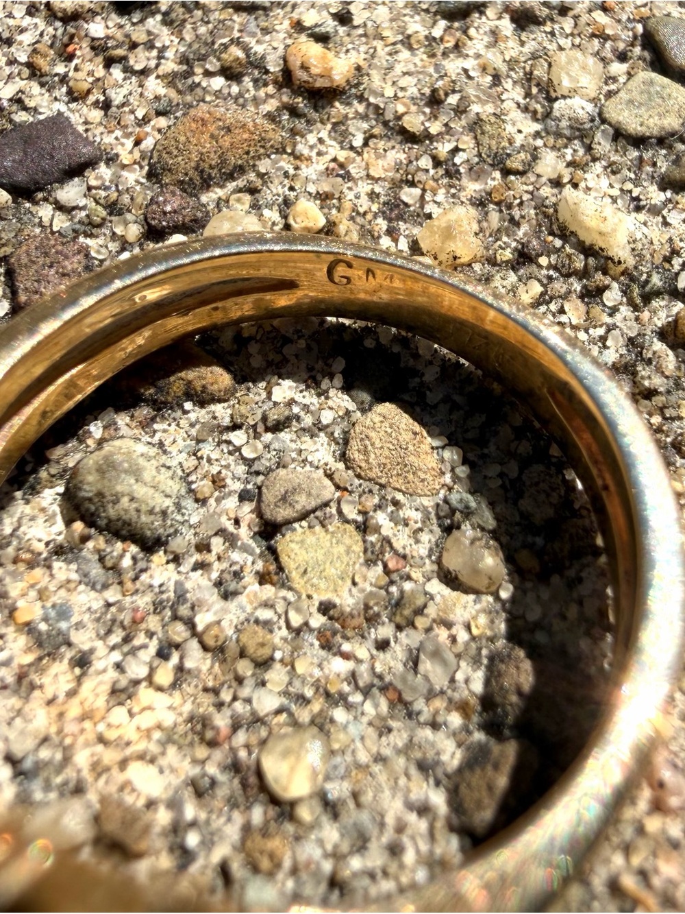 14k Yellow Gold Opal And Cubic Zirconia Ring - Picture 6 of 7